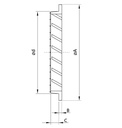 Mriežka exterierová zliatina DN160mm
