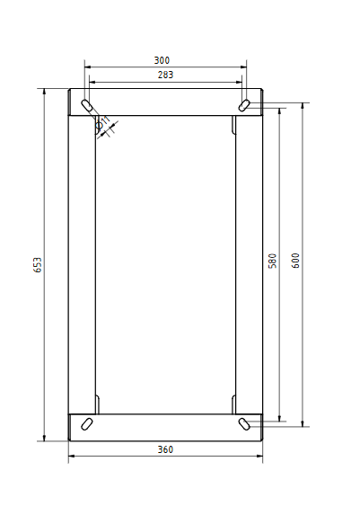 Zváraná nerezová konzola ERGA 4-8kW