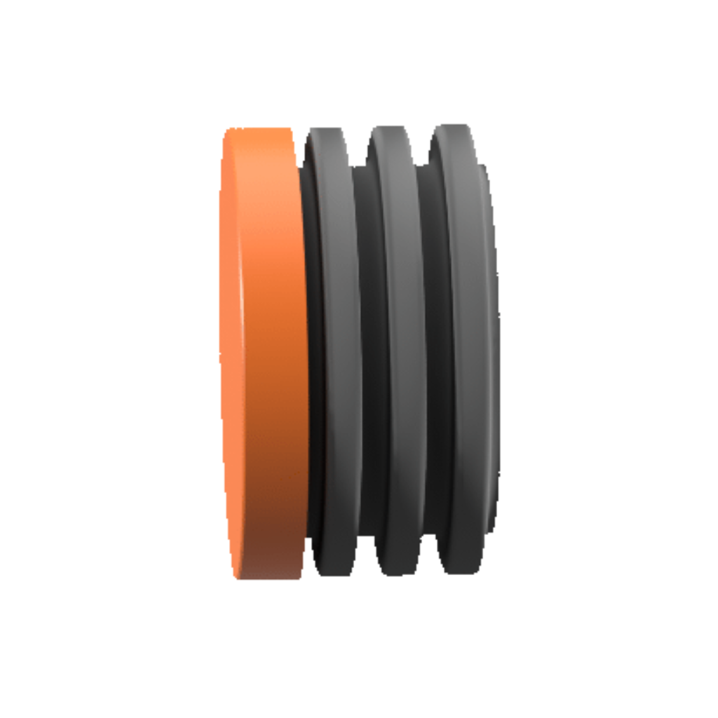 Záslepka s potrubím DN90