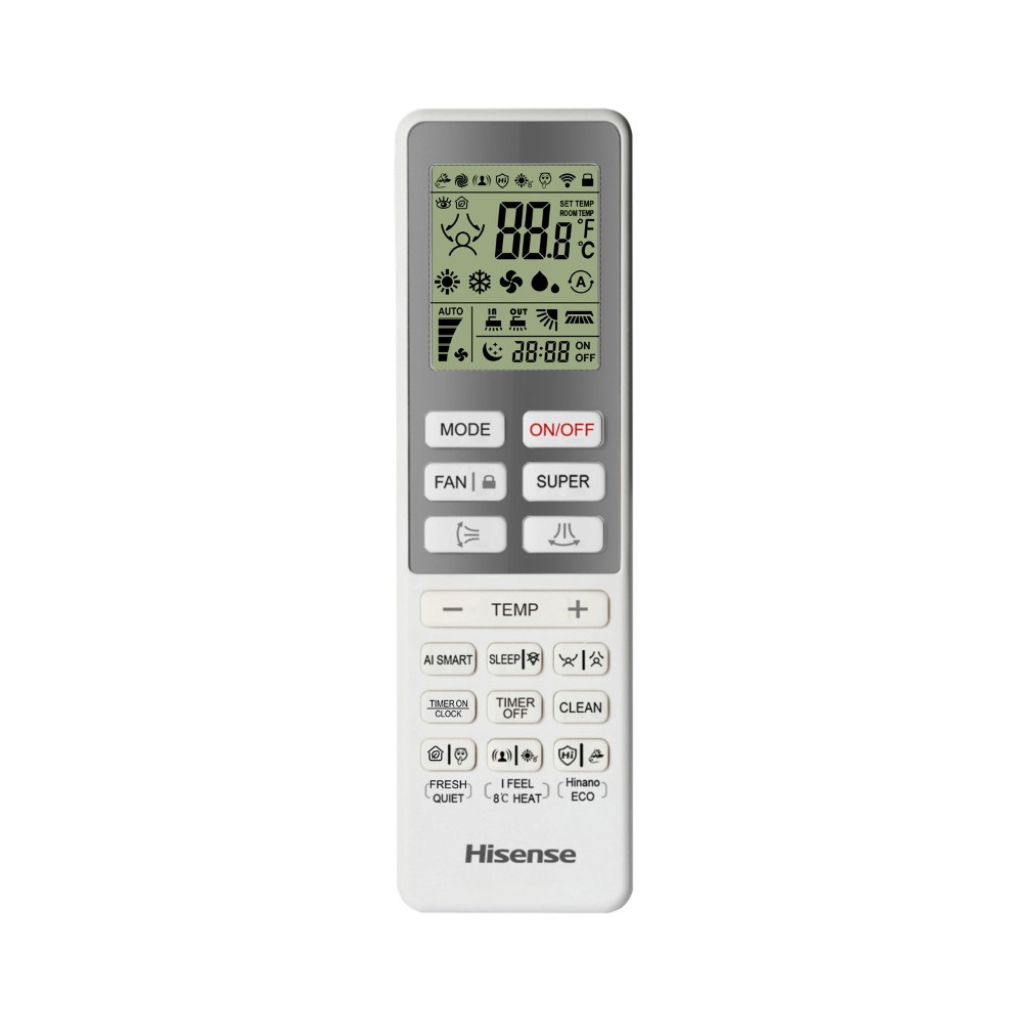 Hisense AIR MASTER QK50_BG - vnútorná jednotka a diaľkový ovládač