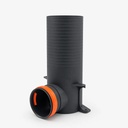 Prémiový prechodový box s regulátorom prietoku 1x90 / vnútorný Ø125 mm, 330 mm – foto 1