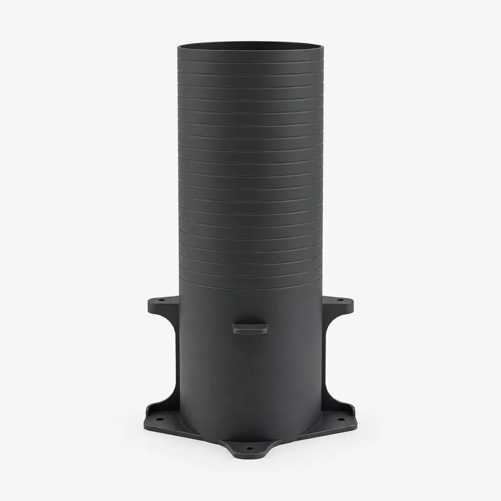 Prémiový prechodový box s regulátorom prietoku 1x90 / vnútorný Ø125 mm, 330 mm – foto 5