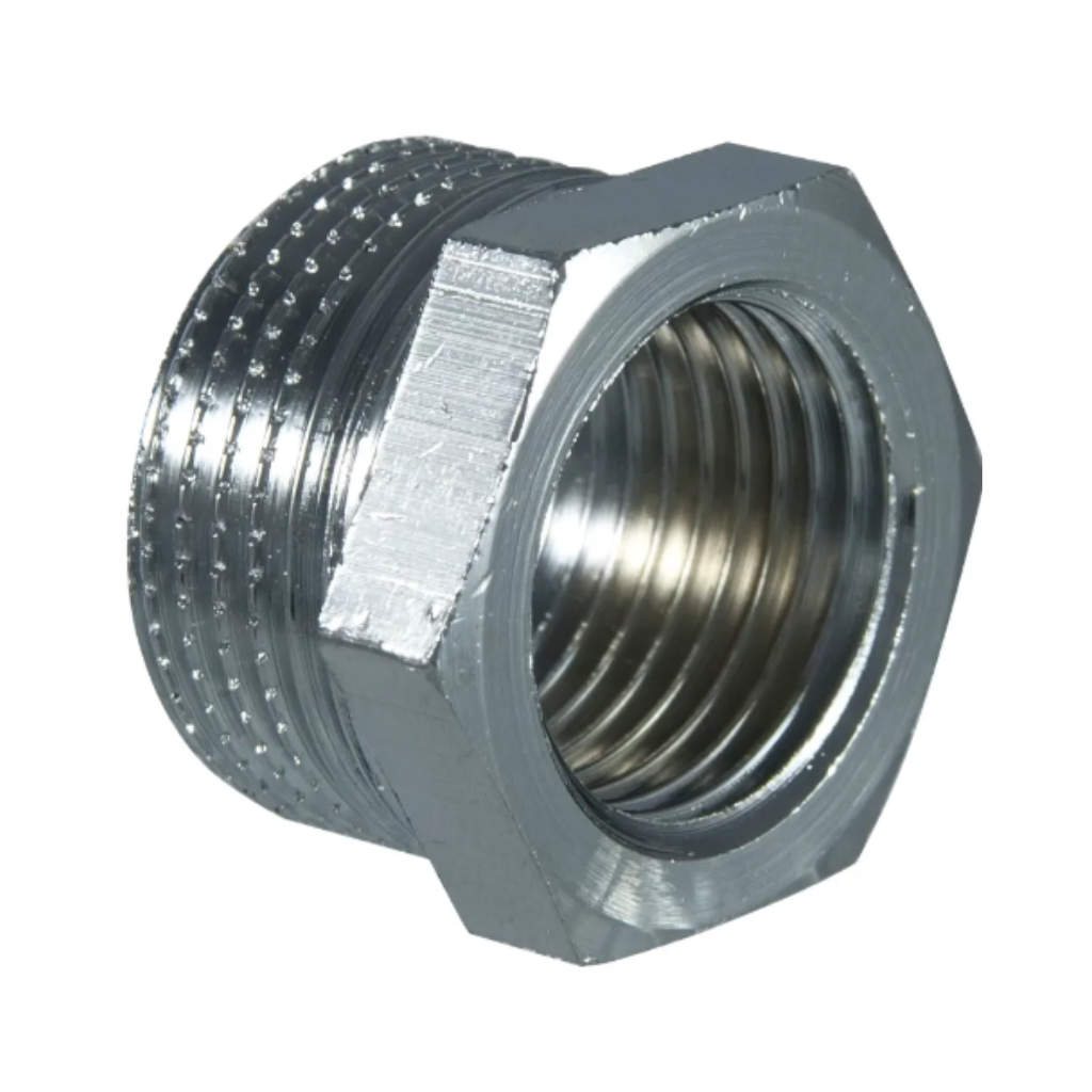 REDUKCIA VNÚT.VONKAJŠÍ ZÁVIT DN 1/2" x 3/4" – chróm