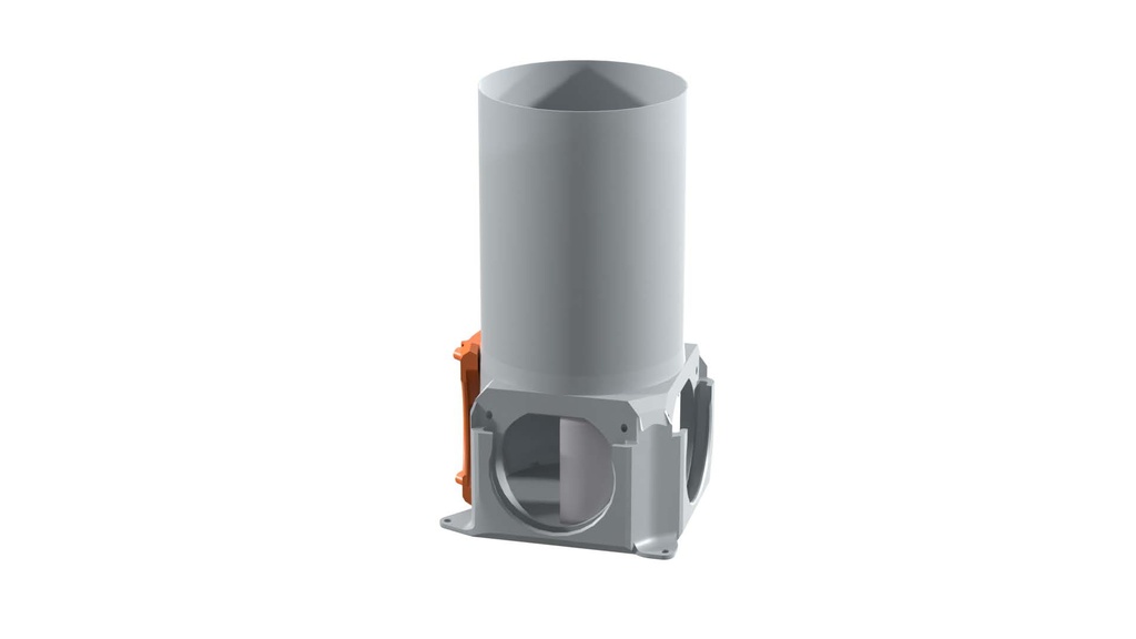 Prechodový box s regulátorom 2xDN90/125